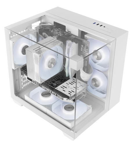 Mars Gaming MC-VISIONMW Mini Tower White – image 3