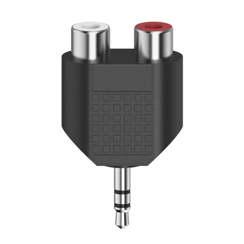 Product image: Hama 00205187 cable gender changer 3.5mm 2 x RCA Black, Silver