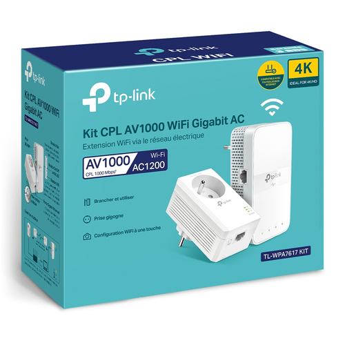 TP-Link TL-WPA7617 KIT 1200 Mbit/s Ethernet LAN Wifi Wit 2 stuk(s), afbeelding 3