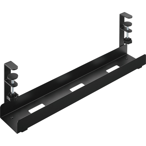 Product image: InLine Cable guide rail, for under-table mounting, with screw clamps, black