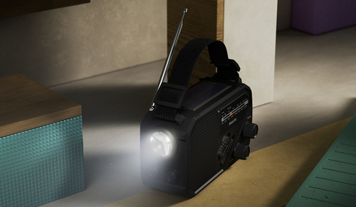 Philips TAR1609-00 Portable Radio Torch Sos Alarm in Black Black - image 8