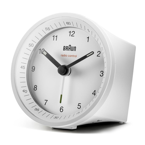 Braun BC07W-DCF Reloj despertador analógico Blanco