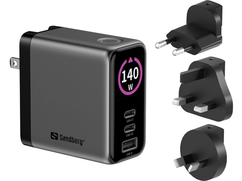 Sandberg Travel Charger PD140W Display – image 1