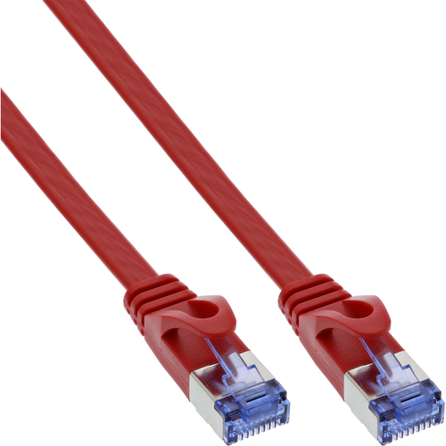 Product image: InLine Flat patch cable, U/FTP, Cat.6A, red, 2m