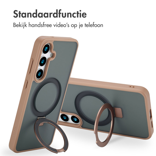 Accezz Ring Stand Backcover met MagSafe Samsung Galaxy S24 Plus - Brown, afbeelding 3