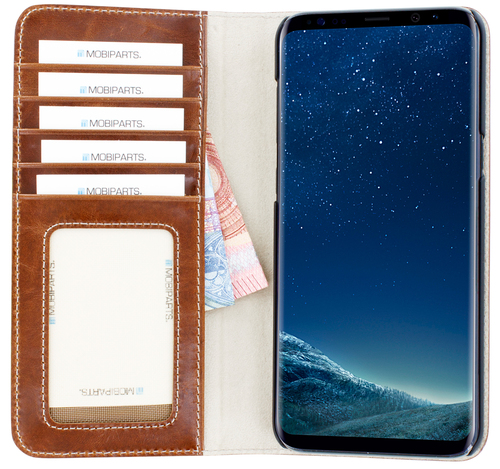 Mobiparts Excellent Wallet Case Samsung Galaxy S8 Plus Oaked Cognac – image 4
