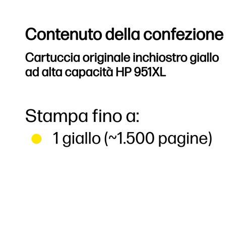 HP 951XL – Cartuccia giallo originale