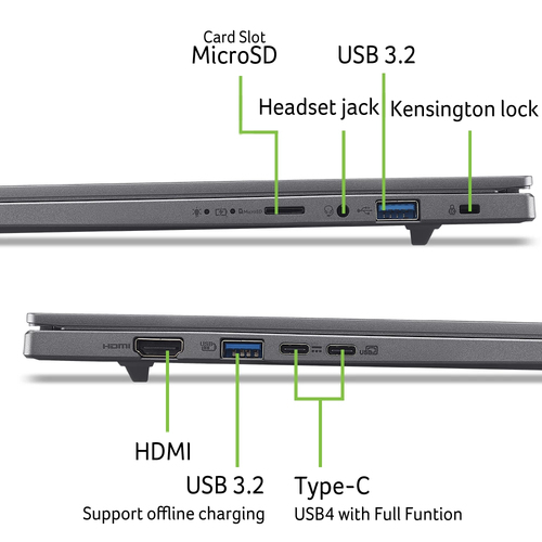 Acer Aspire 16 AI A16-61M-R11Y -16 inch Laptop, afbeelding 2