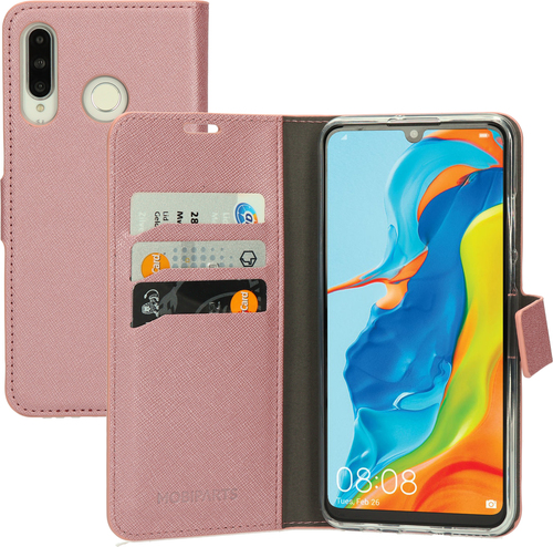 Mobiparts Saffiano Wallet Case Huawei P30 Lite Pink – image 1