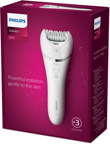 Philips 8000 series Epilator Series 8000 BRE700/00 Wet and Dry epilator – image 4
