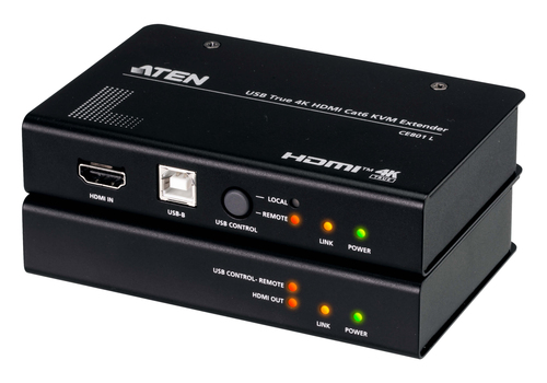 ATEN USB True 4K HDMI Cat 6 KVM verlenger (4K @ 70 m)