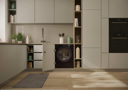 Hoover H-Wash 400 BH4S69M6DR9BJ-80 Integrated WiFi-enabled 9 kg 1600 Spin Washing Machine, Black - image 4