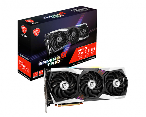 MSI GAMING RX 6900 XT X TRIO 16G видеокарта AMD Radeon RX 6900 XT 16 GB GDDR6