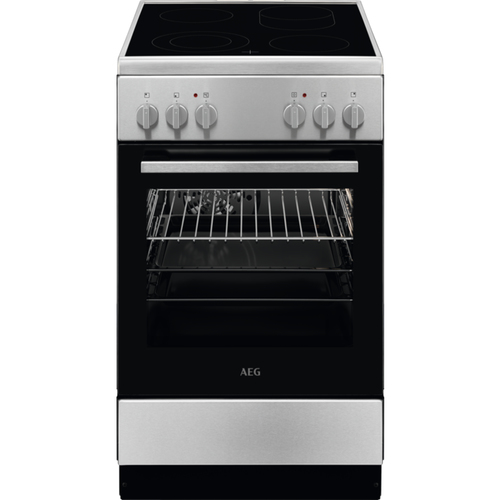 AEG CCB54483BM Freestanding cooker Electric Ceramic hob Black, Stainless steel
