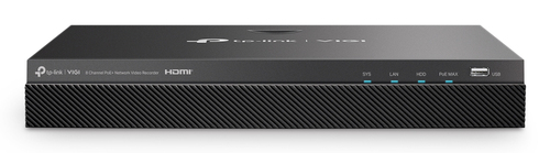 TP-Link VIGI NVR2008H-8MP-2TB сетевой видеорегистратор Черный
