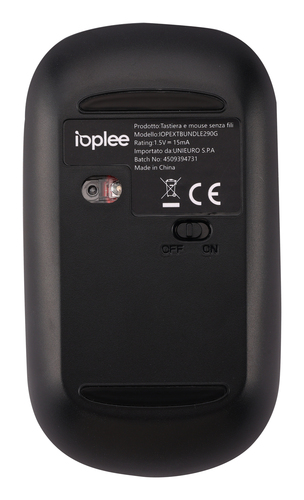 IOPLEE 290G keyboard Mouse included Office RF Wireless QWERTY Black, Grey – image 5