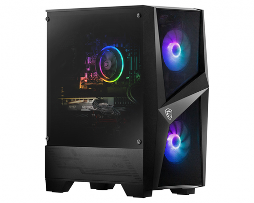 MSI Codex RS 11TH-056US Intel® Core™ i5 i5-11400F 16 GB DDR4-SDRAM 500 GB Твердотельный накопитель (SSD) NVIDIA GeForce RTX 3050 Windows 11 Home Настольный ПК Черный