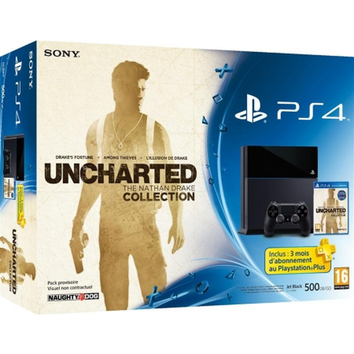 Sony Interactive Entertainment Playstation 4 500GB + Uncharted : The Nathan Drake Collection + PS Plus 3 Months