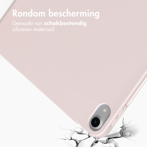 Accezz Smart Silicone Bookcase iPad Air 11 inch (2024) M2 / Air 5 (2022) / Air 4 (2020) - Roze, afbeelding 4