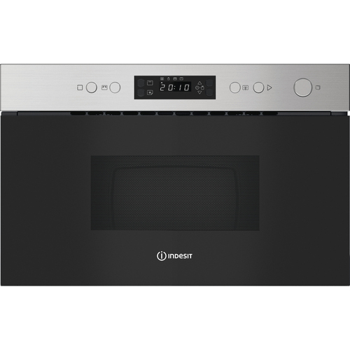 Indesit IMK12XUK Built In Microwave Oven with Grill in Stainless Steel - image 1