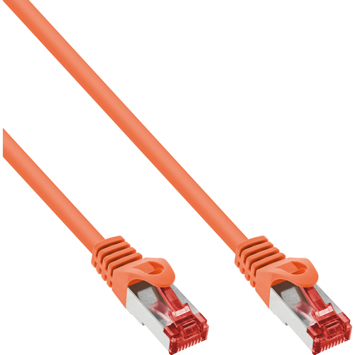 Product image: InLine Patch Cable S/FTP PiMF Cat.6 250MHz PVC copper orange 15m