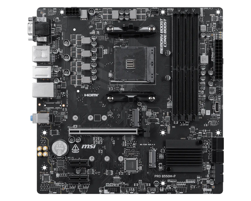 MSI PRO B550M-P placa base AMD B550 Zócalo AM4 ATX