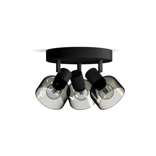 Philips Opbouwspot Sleet - Zwart - 21,1cm - 3xe14, afbeelding 2