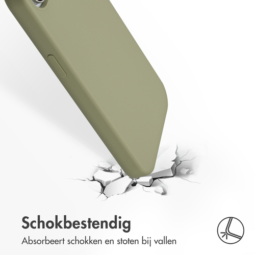 <p>Geef jouw iPhone een strakke én verzorgde look! De Accezz Liquid Silicone Backcover met MagSafe is gemaakt van speciaal gegoten siliconen materiaal, afbeelding 5