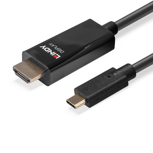 Lindy 43317 video kabel adapter 10 m USB Type-C HDMI Type A (Standaard) Zwart, afbeelding 5