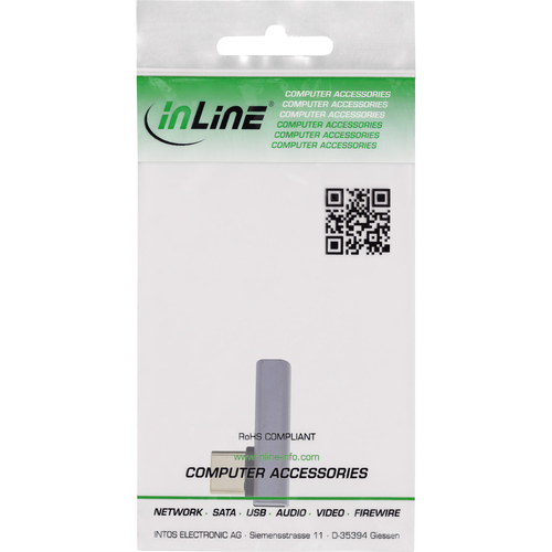 InLine 35900H tussenstuk voor kabels USB-C Grijs, afbeelding 3