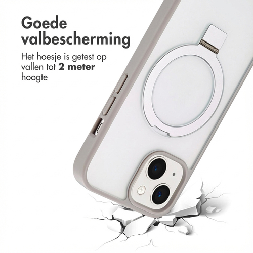Accezz Ring Stand Backcover met MagSafe iPhone 15 - Grey, afbeelding 4