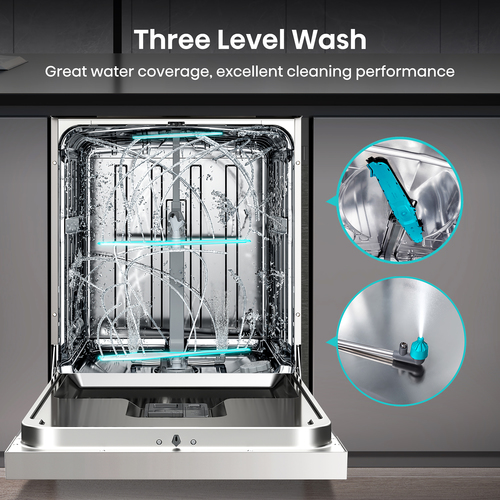 Hisense HS643D60WUK dishwasher Freestanding 16 place settings – image 9