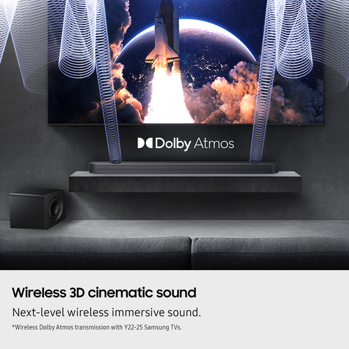 Samsung Q-Series HW-Q930F Soundbar with Wireless Subwoofer - Obsidian Black, Black - image 2