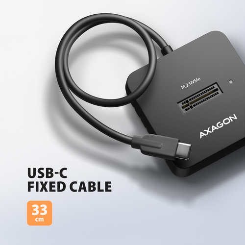 Axagon ADSA-M2C11L USB-C 10Gbps M.2 NVMe SSD Docking Station – image 7