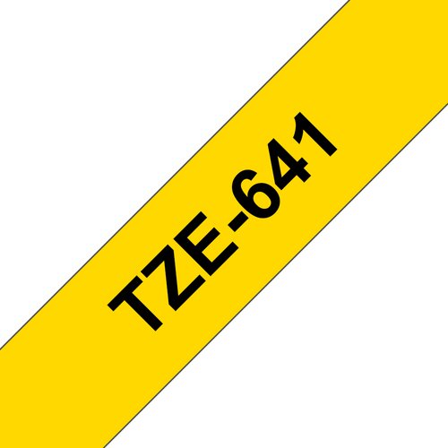 Brother TZE-641 cinta para impresora de etiquetas Negro sobre amarillo imagen 1