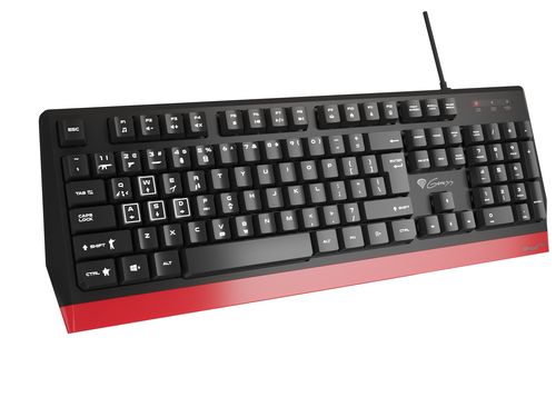 GENESIS NKG-1740 keyboard Gaming USB QWERTY US English Black, Red – image 1