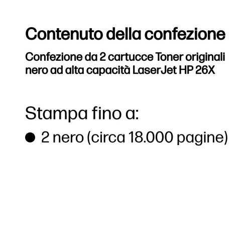HP 26X – Multipack nero originale