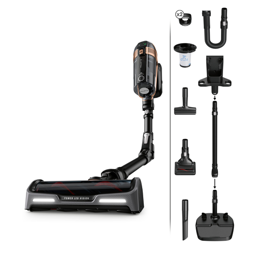 Rowenta X-Force RH99F1 2-in-1 stick vacuum Battery Cухой HEPA Без мешка 0,9 L Черный, Серый
