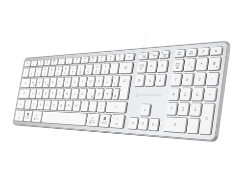Conceptronic KAYNE02WDE USB Slim Keyboard, QWERTZ German, Compatible with Windows and macOS – image 7