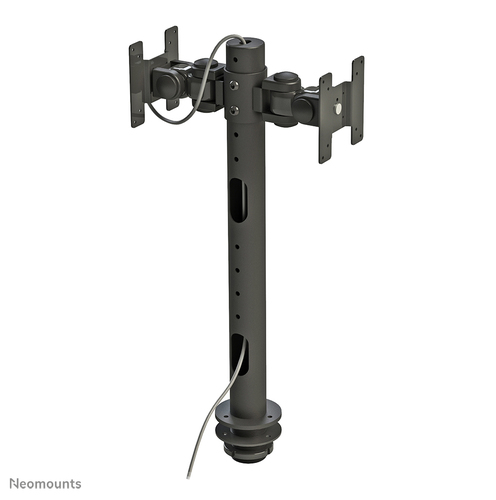 Neomounts FPMA-D050DBLACK - bureausteun bladdoorvoer  voor 2 monitoren, afbeelding 5