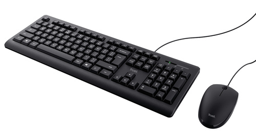 Trust TKM-250 teclado Ratón incluido Oficina USB QWERTZ Alemán Negro