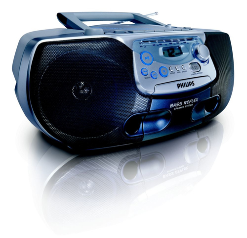 Philips AZ1220/00C garso kolonėlių komplektas namams 2,4 W Mėlyna, Metalinis