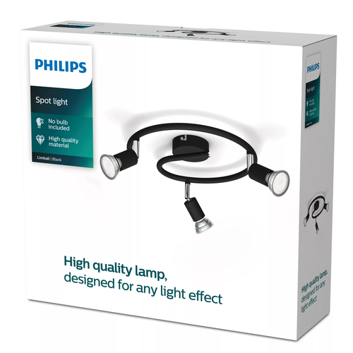 Philips Limbali platespiral black 3x50W 230V – Foto 2 von 2