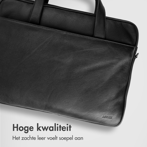 Accezz Leather Laptoptas 16 inch - Zwart, afbeelding 4