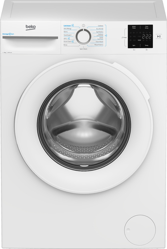 Beko EnergySpin™ BM3WT3941W 9kg Washing Machine with 1400 rpm - White - A Rated, White - image 1
