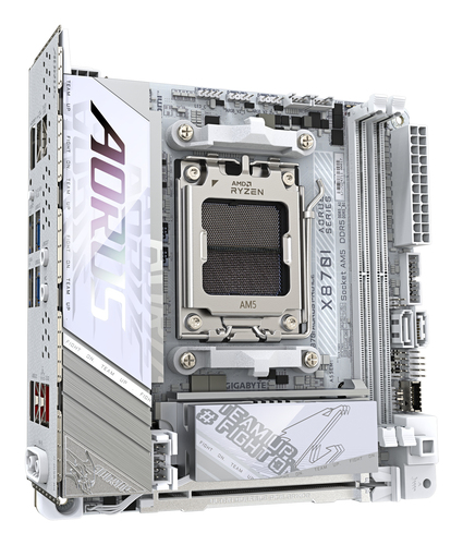 Gigabyte Aorus Pro Ice X870I AM5 Motherboard, White - image 2