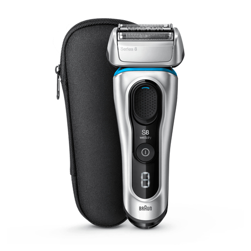 Braun Series 8 8330s Next Generation, Electric Shaver, Fabric Case, Silver