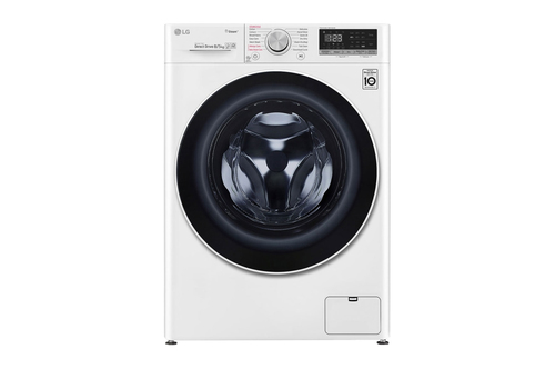 LG F4DN4008S1W washer dryer Freestanding Front-load Black, White