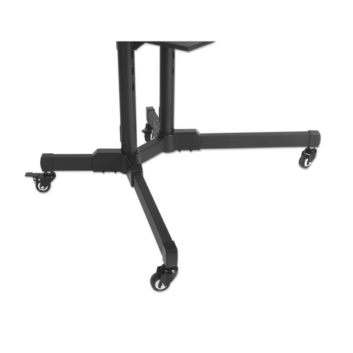 Manhattan Soporte con carrito para TV/monitores, pantallas 37"–65", Compatibilidad VESA: de 200x200 a 600x400 mm (verifique las dimensiones de los cuatro orificios de montaje traseros), carga máxima 40 kg, negro imagen 5