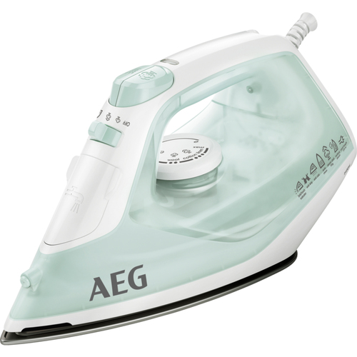 AEG 950 008 640 утюг Паровой утюг SoftGlide 2400 W Янтарный, Белый